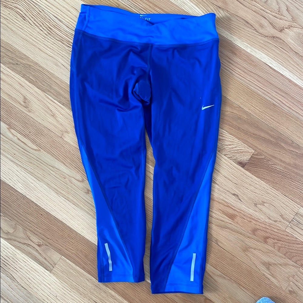 Nike Blue Swim Leggings Performance Fit